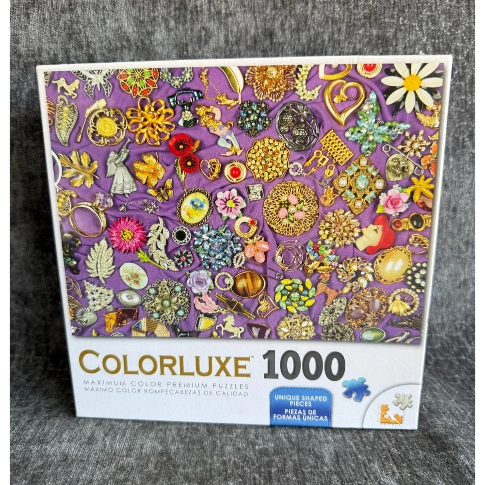 Colorluxe 1000 Piece Jigsaw Puzzle Antique Jewelry Collection Karen Remonko 2016